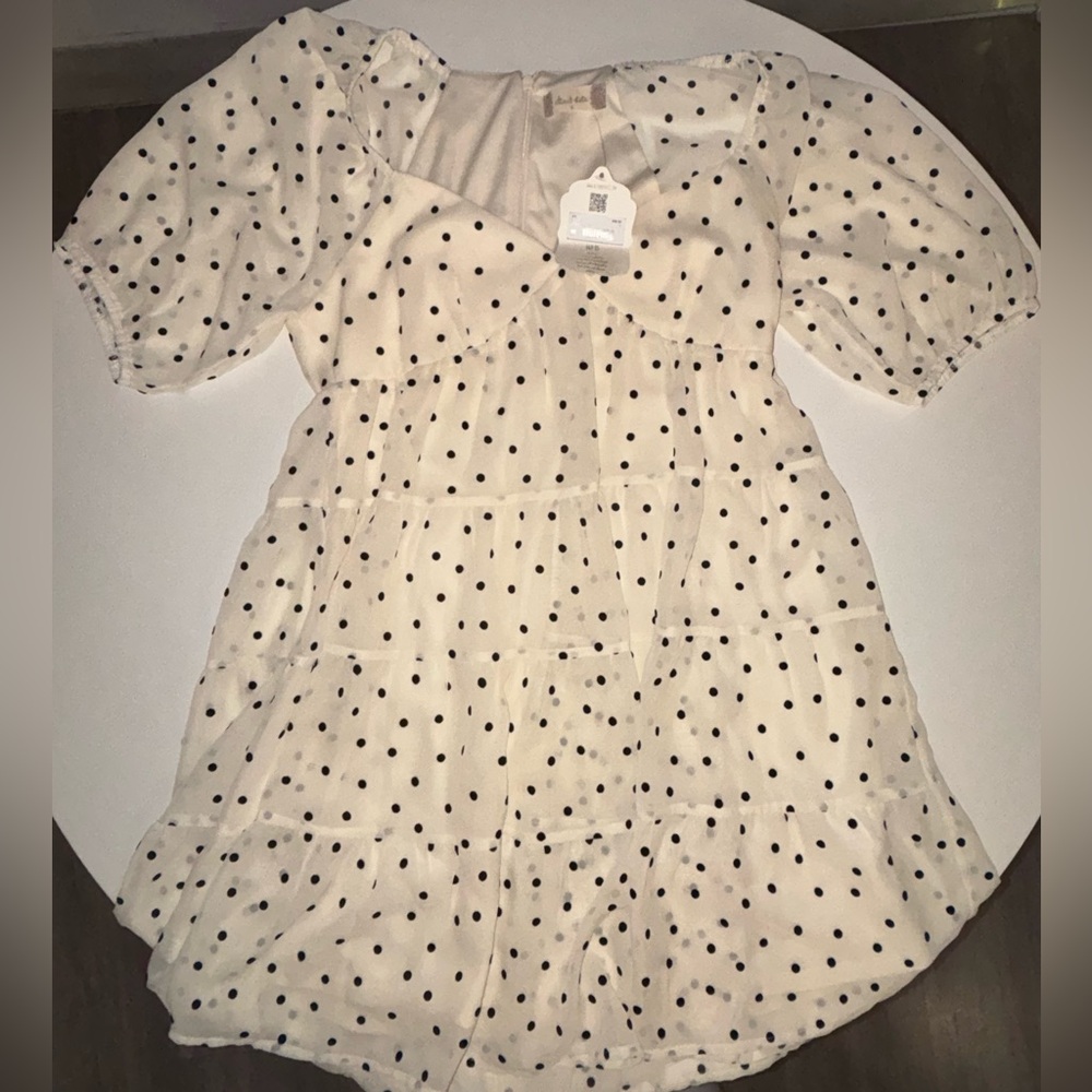 Altar’d State Polka Dot Baby Doll Mini Dresses Size Small